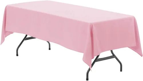 Vista 32 de Your Chair Covers - Mantel rectangular de poliéster sin costuras de alta calidad de 60 pulgadas de ancho x 102 pulgadas de largo - Negro - Mantel