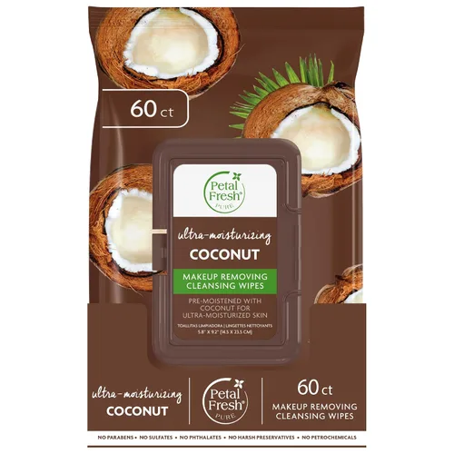Vista 8 de Petal Fresh Eliminación de maquillaje de árbol de té y menta, toallitas limpiadoras, toallitas faciales suaves, limpieza diaria, vegano y libre
