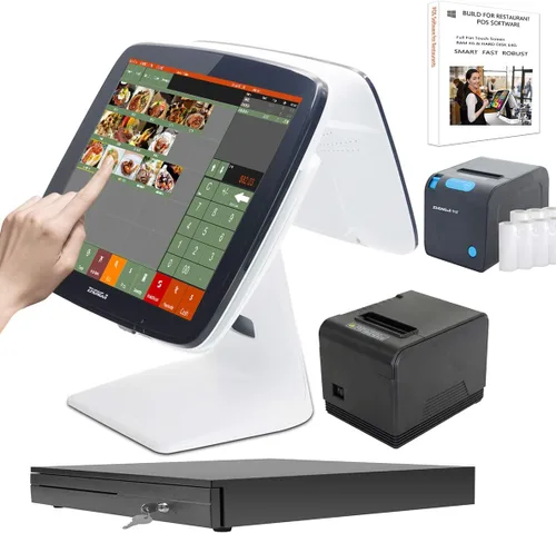 Vista 8 de Restaurantes y Bar Smart Touch POS System con impresora POS Software Cajas registradoras SET01