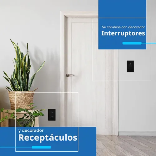 Vista 5 de LIDER Placa de pared decoradora, cubierta de interruptor sin tornillos