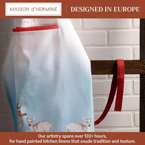 Vista 759 de Maison d' Hermine Delantales para mujer con bolsillo, 100% algodón (27.50 x 31.50 pulgadas)