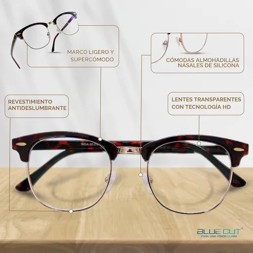 Vista 4 de Blue Light Blocking Glasses – Anti-Fatigue Computer Glasses Prevent Eye Strain Vintage Mettal Gaming Glasses Oro Tor