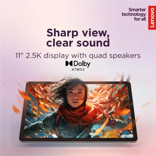 Vista 5 de Lenovo Idea Tab - Tableta para la Universidad - Pantalla IPS táctil de 11" 2.5K - 90Hz - MediaTek Dimensity 6300 - 4 GB de memoria - 128 GB