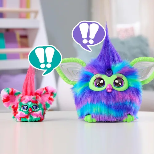 Vista 10 de FURBY Furblets - Paquete de 2 mini amigos navideños Pep-Mint & Sno-Flay, juguetes electrónicos de peluche para niñas y niños de 6 años en adelante