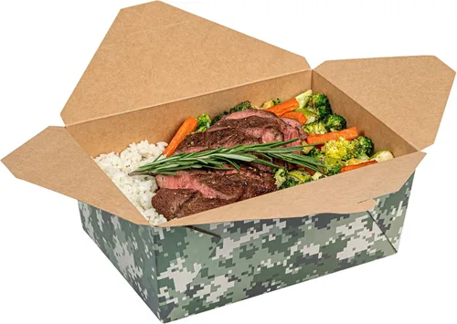 Vista 32 de Restaurantware Bio Tek - Cajas para llevar de 30 onzas, 200 loncheras para llevar, cierre de tabulación, resistentes al calor, desechables, de papel