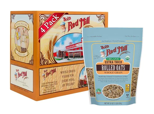 Vista 8 de Bob's Red Mill Avena orgánica extra gruesa, 16 onzas (paquete de 4)