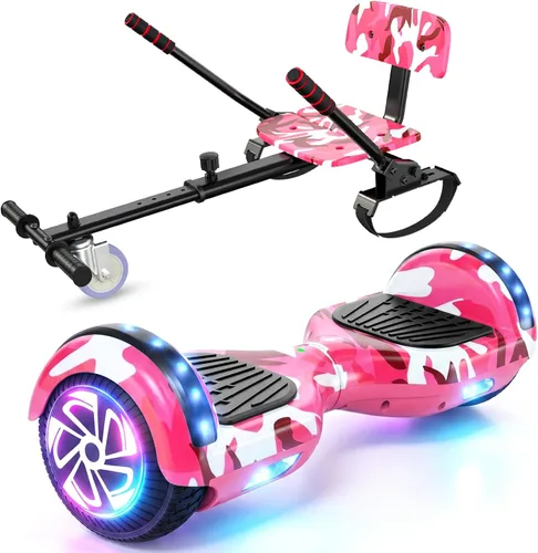 Vista 15 de LIEAGLE Hoverboard, All-Terrain Self-Balancing Scooter All Age Groups 01—6.5" Negro