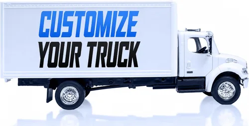 Vista 2 de Freightliner Utility M2 Box Truck White 1/43 por New Ray 16003 de New Ray Remolque