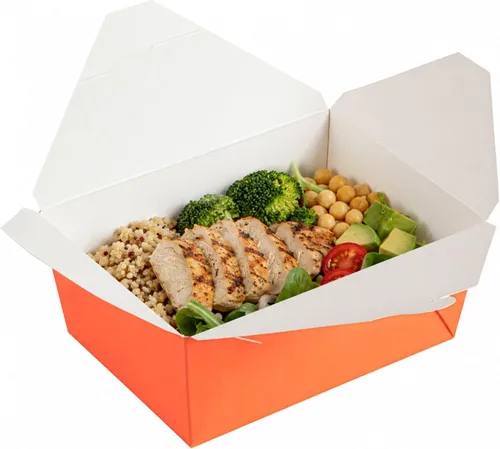Vista 24 de Restaurantware Contenedor desechable para llevar, 30 oz / #1, negro