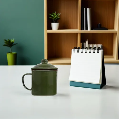 Vista 7 de jojofuny 2 tazas esmaltadas con tapa, versátiles tazas de café y jugo para acampar al aire libre, senderismo y uso doméstico, ocasiones ligeras