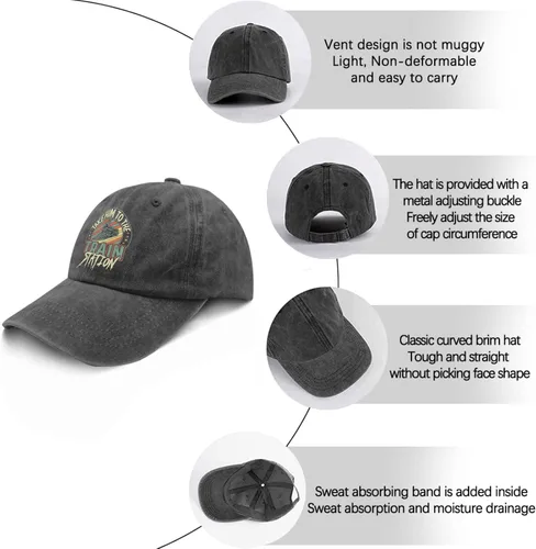 Vista 6 de devor Baseball Caps Take Him to The Train Station Baseball Caps for Women Funny Denim Dad Hats Adjustable