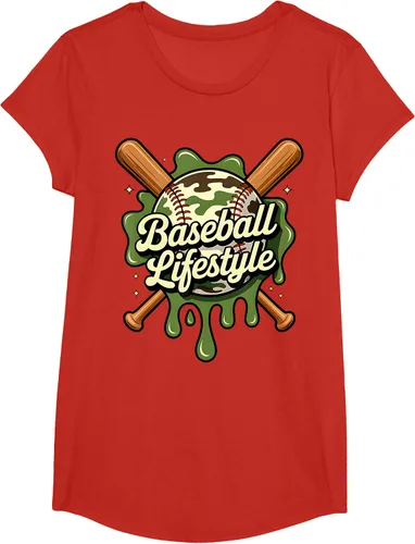 Vista 44 de Baseball Life Style 101 Apparel Youth Drip Baseball Boys Kid Camiseta