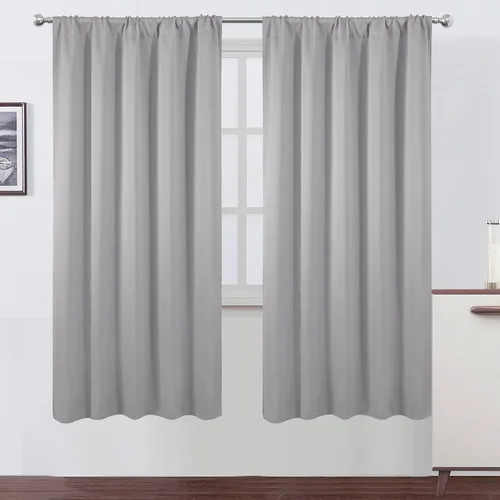 Vista 81 de LEMOMO Cortinas opacas de 42 x 54 pulgadas, juego de 2 paneles de cortinas con aislamiento térmico para oscurecer la habitación