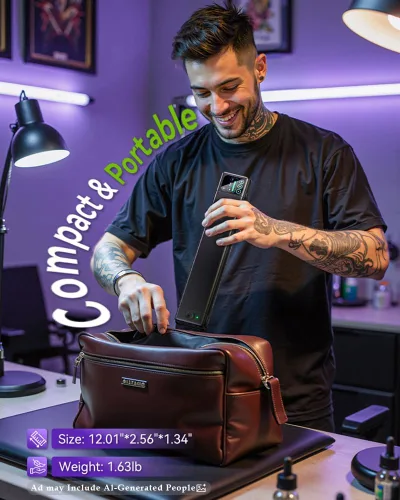 Vista 9 de Phomemo M08F Plus - Impresora de plantillas de tatuaje con pantalla táctil, Bluetooth, térmica with 10Pcs Premium Transfer Paper, Compatible with