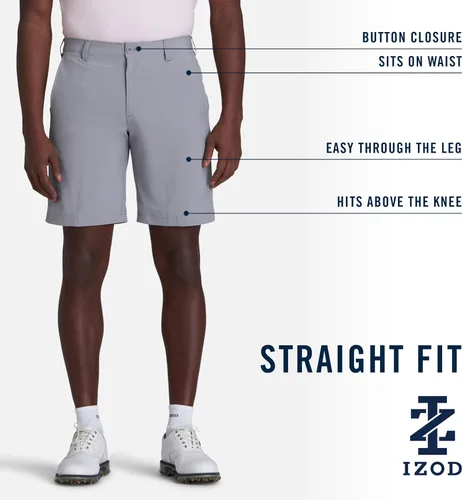 Vista 5 de Izod Pantalones cortos de golf Swingflex de 9.5 pulgadas para hombre