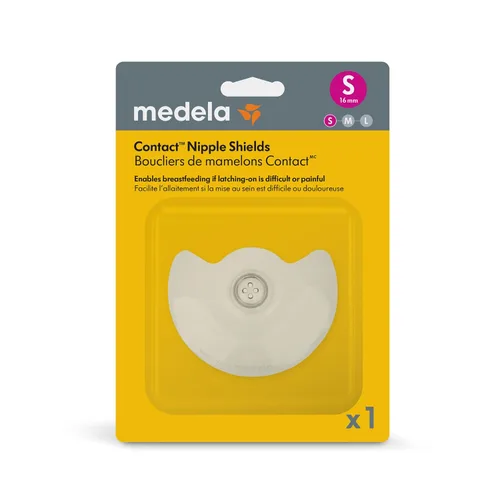 Vista 13 de Protector de pezón adherible para alimentación con pecho, de Medela , M, Estándar