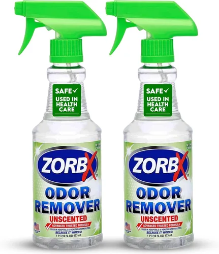 Vista 10 de ZORBX Spray eliminador de olores sin perfume de 16 onzas, fórmula de grado