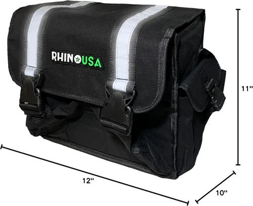 Vista 8 de Rhino USA Bolsa de almacenamiento para equipo de recuperación (negro) - Bolsa de kit de recuperación definitiva para organización en tu vehículo