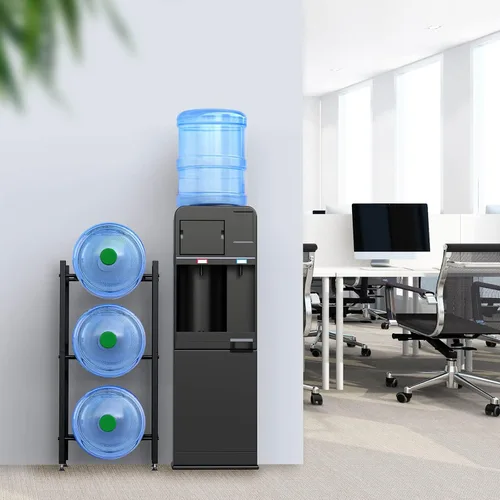 Vista 7 de Canyave Soporte para jarra de agua de 5 galones, soporte para jarra de agua, organizador de botellas de agua de 5 galones, estante enfriador de agua