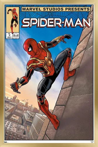 Vista 18 de Trends International Marvel Spider-Man: No Way Home - Póster de pared de cómic de pared, 22.4 pulgadas de largo x 14.7 pulgadas, versión enmarcada