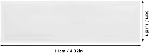 Vista 9 de 20pcs PVC Adhesive Label Sleeves, File Tab Holders for Organization