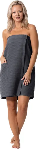 Vista 38 de Robe Direct Quick Dry, Lightweight Waffle Spa/Bath Wrap with Adjustable Closure & Elastic Top