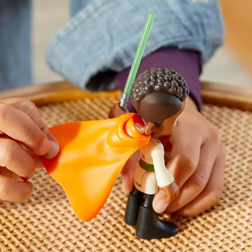 Vista 4 de Star Wars: Young Jedi Adventures Kai Brightstar Figura de acción, juguetes a escala de 4 pulgadas, juguetes preescolares para niños y niñas de 3 años
