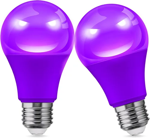 Vista 20 de L LOHAS LED Bombillas LED, Bombilla de Luz Ámbar para Ayuda del Sueño, A19 9W (Equivalente a 60 Vatios), Bloqueo de Luz Azul, Bombillas Regulables