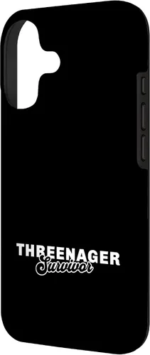 Vista 2 de Threenager Parenting 3 Year Old Kid Case for iPhone 17