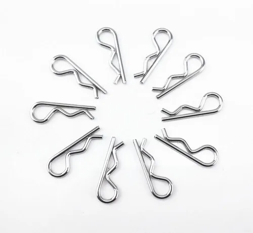 Vista 3 de yueton 50pcs RC Piezas de Coche Camión Buggy Vehículos Shell Reemplazo 1/8 1/10 Escala Doblada Cuerpo Clips