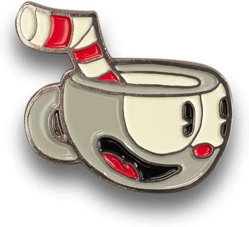 Vista 2 de Pin coleccionista de esmalte de personajes de videojuegos Cuphead