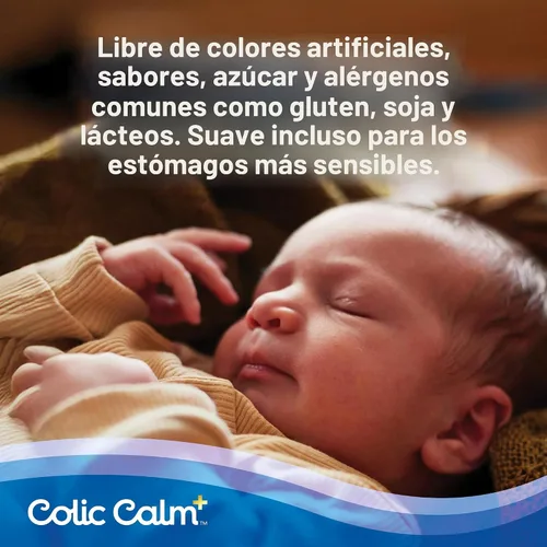 Vista 3 de Colic Calm Plus - Agua anisada con apoyo extra, gotas para gases en bebés recién nacidos, alivio de cólicos y malestar estomacal, segura y suave