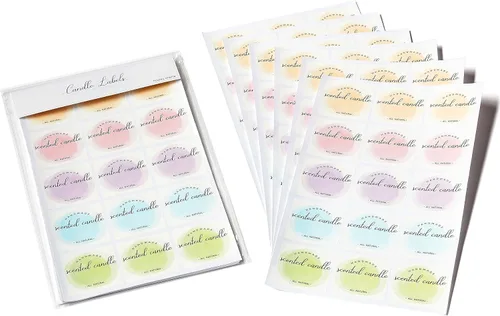 Vista 6 de Etiquetas perfumadas para velas personalizadas (300 piezas) 2 "Etiqueta