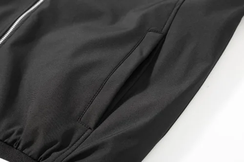 Vista 2 de Chaqueta bomber para hombre, casual, elegante, ligera, cortavientos, primavera, otoño, chaquetas de moda