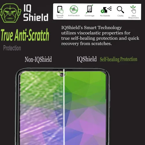 Vista 6 de IQShield Paquete de 2 protectores de pantalla para Samsung Galaxy Z Flip 3 5G (no vidrio), fácil de instalar, ultra fino, antiarañazos
