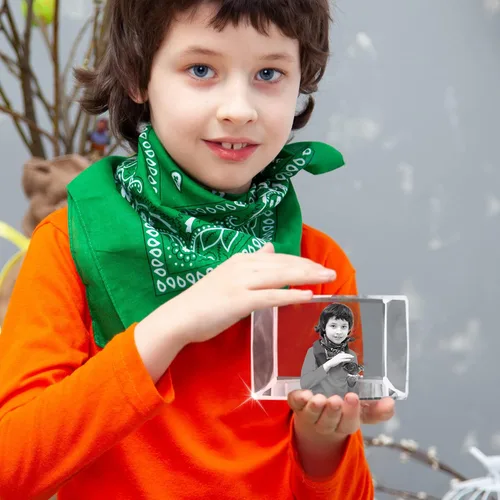 Vista 8 de Regalos personalizados con fotos de cristal 3D para ella, esposa, mamá, papá, mujeres, hombres, parejas, regalos personalizados con imagen grabada
