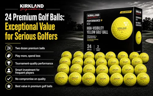 Vista 5 de Kirkland Signature - Pelotas de golf de 3 piezas, versión 2.0, amarillo