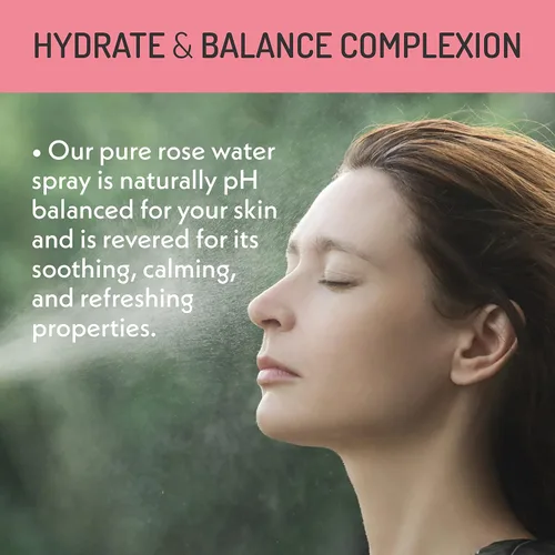 Vista 7 de Eve Hansen Spray de agua de rosas orgánico – Bruma pura de agua de rosas para hidratación y brillo refrescante Tónico facial y spray de ajuste