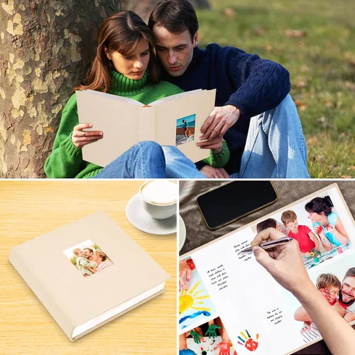 Vista 7 de Aevdor - Álbum de fotos 5x7 con 240 bolsillos y espacio para escribir, álbum de fotos de gran capacidad 5x7 con capacidad para 240 fotos, libro