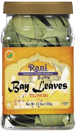Vista 13 de Rani Organic Bay Leaves (Tej Patta) Especias enteras seleccionadas a mano Extra grandes 0.4oz (12g) Frasco PET ~ Todo natural Apto para gluten