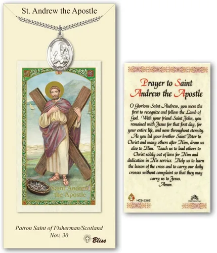 Vista 13 de Medalla de peltre Nuestra Señora de la Consolación con tarjeta de oración santa laminada