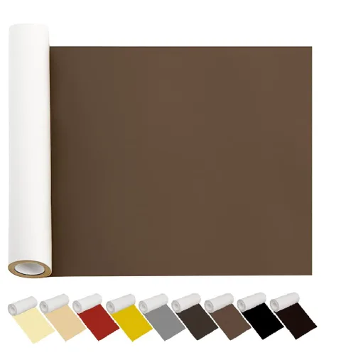 Vista 12 de Kit de parches de reparación de cuero para muebles de 12.6 x 60 pulgadas, cinta de cuero autoadhesiva duradera e impermeable beige, parche de cuero