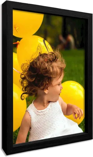 Vista 11 de Impresiones de lienzo personalizadas enmarcadas con tus fotos, impresión personalizada de foto a lienzo, regalos para parejas, amigos, familia, Negro