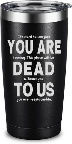 Vista 14 de ARIABLE World's Okayest Employee - Vaso de acero inoxidable de 20 onzas, grabado con láser, divertido regalo para empleados, taza de café aislada al