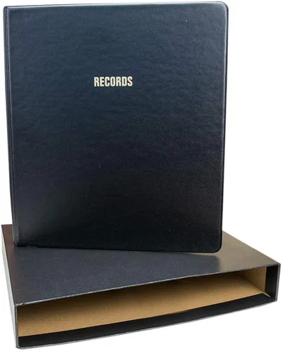 Vista 2 de Kit corporativo con PDF de actas y estatutos, Carpeta de registros negros con funda a juego, sello de empresa, certificados de acciones impresos