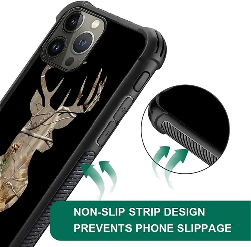 Vista 447 de Funda compatible con iPhone 15, diseño de elefantes africanos, diseño increíble a prueba de golpes, antiarañazos, carcasa trasera de policarbonato