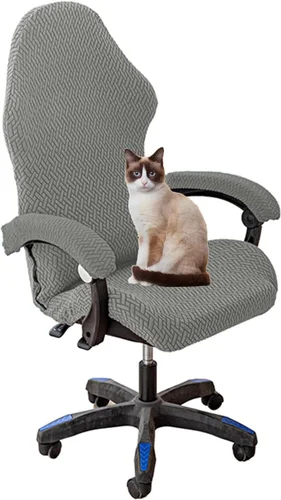 Vista 9 de Fundas para sillas de juego con fundas para apoyabrazos, funda para silla de escritorio, funda para silla de computadora, funda elástica para silla