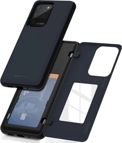 Vista 90 de GOOSPERY Funda tipo cartera para Samsung Galaxy S22 Ultra, [tarjetero] parachoques magnético de puerta con cierre automático, cubierta protectora