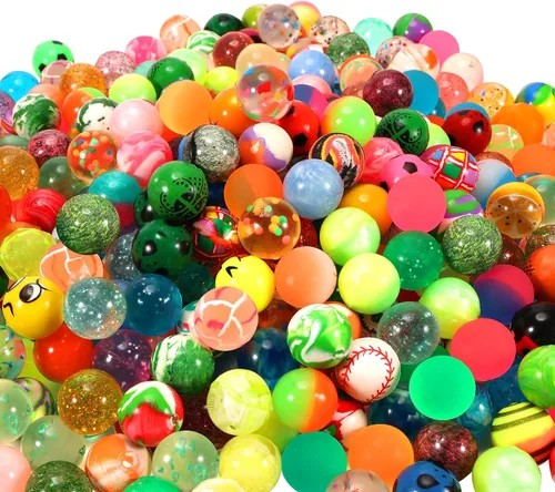 Vista 9 de Pllieay 200 piezas de pelotas rebotadoras, bolas hinchables de 32 mm para regalos de fiesta para niños, pelotas rebotadoras a granel para regalos