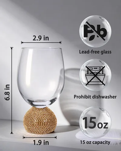 Vista 47 de Juego de flautas de champán de 4, vasos de champán sin tallo para boda, vasos de mimosa de cristal irrompibles y elegantes, flautas de champán de 10